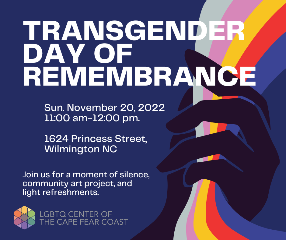Transgender Day of Remembrance Event Nov. 20th