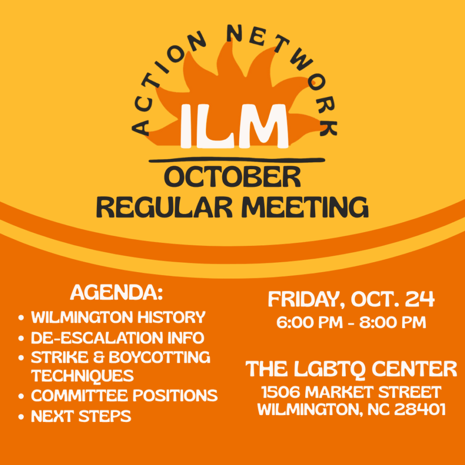 ILMAN regular meeting poster for October 2025.