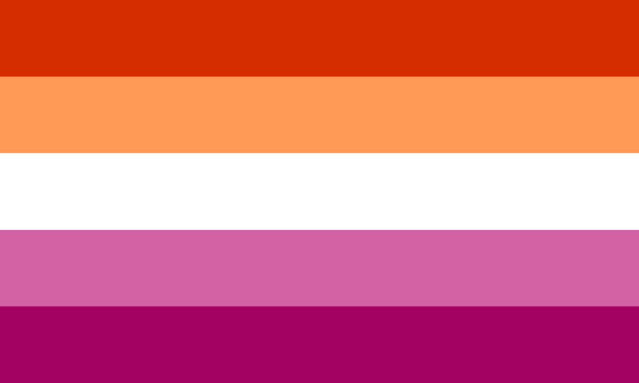 The lesbian flag.