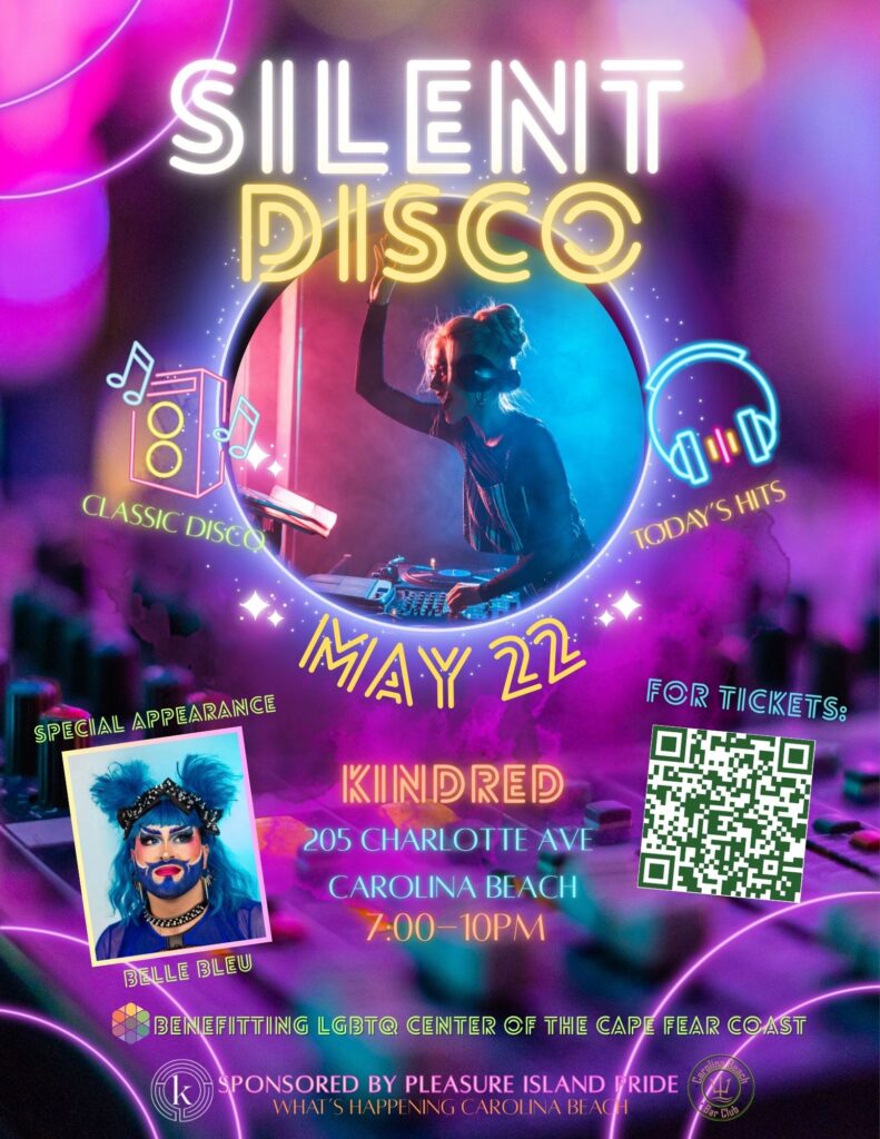 Flyer for a silent disco at Kindred.