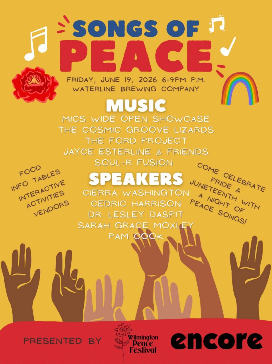 The flyer for the 2026 Songs for Peace festival.